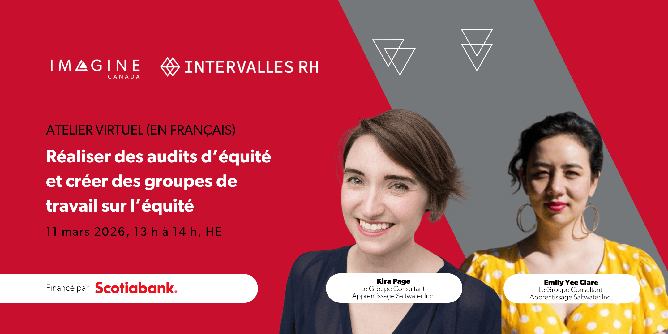 La pratique de l’équité : des outils pour renforcer l’équité, la diversité et l’inclusion dans les OBNL 7 Equity in Action - French Workshop Promo Image